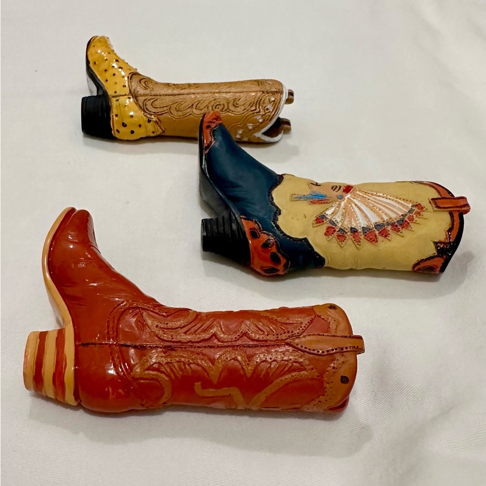 Vintage Cowboy Boot miniature Figurines - Picture 2 of 15